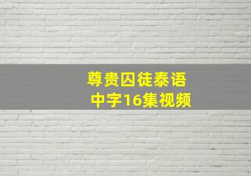 尊贵囚徒泰语中字16集视频