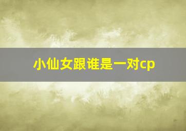 小仙女跟谁是一对cp