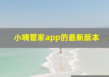 小嘀管家app的最新版本