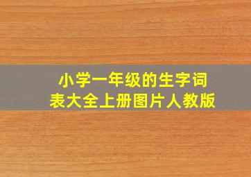 小学一年级的生字词表大全上册图片人教版