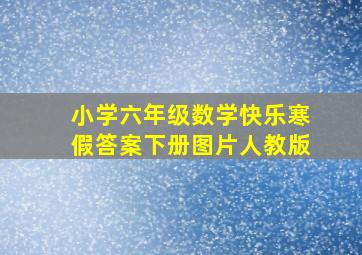 小学六年级数学快乐寒假答案下册图片人教版