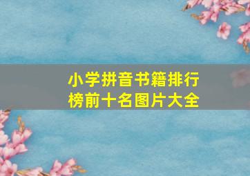 小学拼音书籍排行榜前十名图片大全