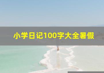 小学日记100字大全暑假