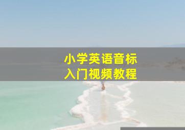 小学英语音标入门视频教程