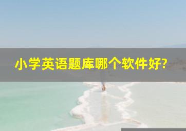 小学英语题库哪个软件好?