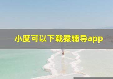 小度可以下载猿辅导app