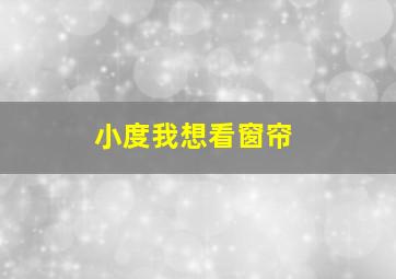 小度我想看窗帘