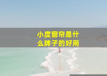 小度窗帘是什么牌子的好用