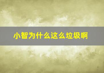 小智为什么这么垃圾啊