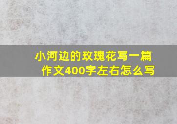 小河边的玫瑰花写一篇作文400字左右怎么写