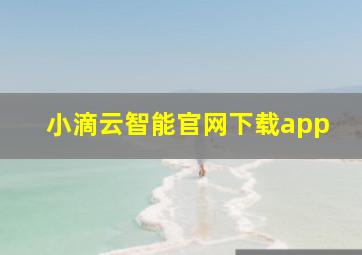 小滴云智能官网下载app