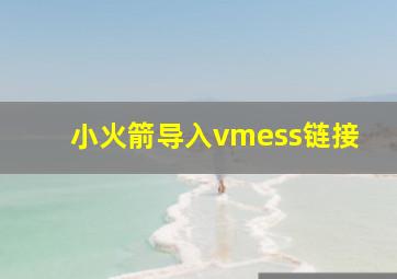 小火箭导入vmess链接