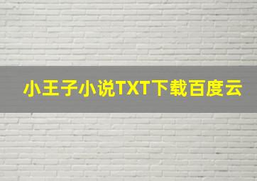 小王子小说TXT下载百度云