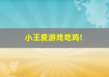 小王爱游戏吃鸡!