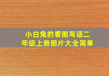 小白兔的看图写话二年级上册图片大全简单