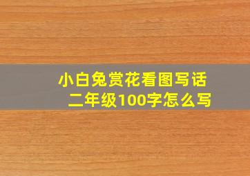 小白兔赏花看图写话二年级100字怎么写