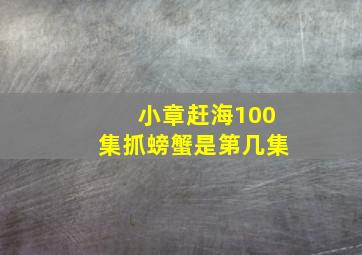 小章赶海100集抓螃蟹是第几集