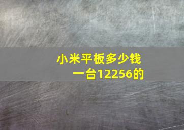 小米平板多少钱一台12256的