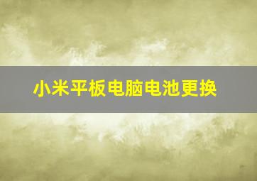 小米平板电脑电池更换