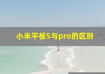 小米平板5与pro的区别