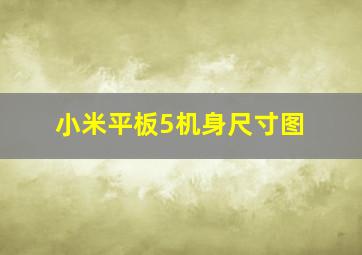 小米平板5机身尺寸图