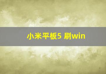 小米平板5 刷win