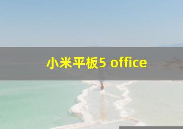 小米平板5 office