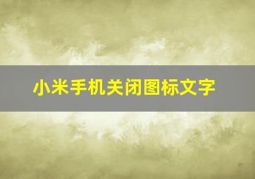 小米手机关闭图标文字