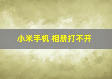 小米手机 相册打不开