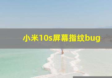 小米10s屏幕指纹bug