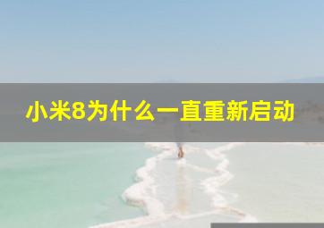 小米8为什么一直重新启动