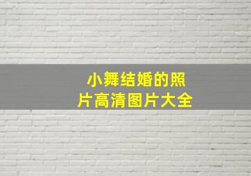 小舞结婚的照片高清图片大全