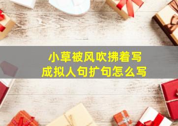 小草被风吹拂着写成拟人句扩句怎么写