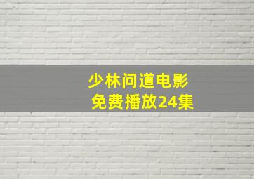 少林问道电影免费播放24集