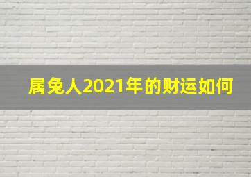 属兔人2021年的财运如何