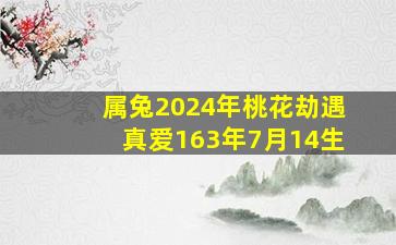 属兔2024年桃花劫遇真爱163年7月14生