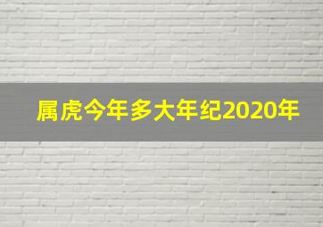 属虎今年多大年纪2020年