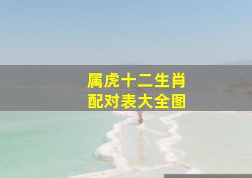 属虎十二生肖配对表大全图