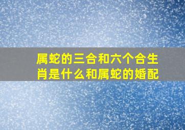 属蛇的三合和六个合生肖是什么和属蛇的婚配