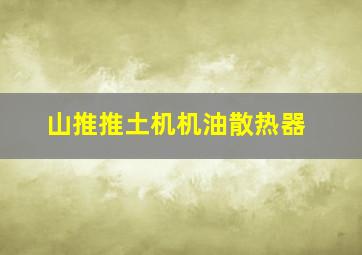 山推推土机机油散热器