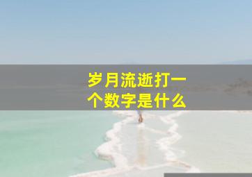 岁月流逝打一个数字是什么