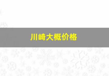 川崎大概价格