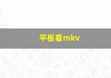 平板看mkv