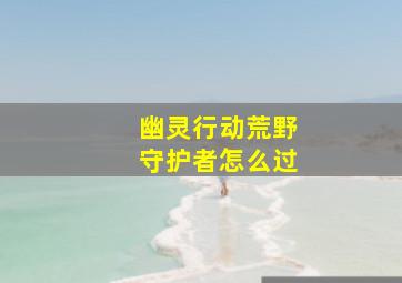 幽灵行动荒野守护者怎么过