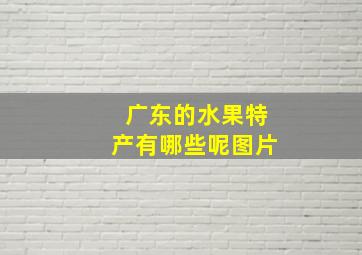 广东的水果特产有哪些呢图片