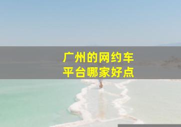 广州的网约车平台哪家好点