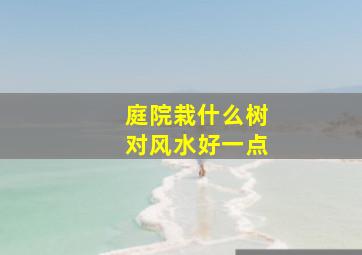 庭院栽什么树对风水好一点