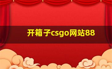 开箱子csgo网站88