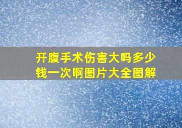 开腹手术伤害大吗多少钱一次啊图片大全图解