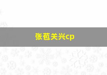 张苞关兴cp